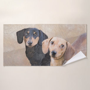 Dachshund (Smooth) Peinture - Art Chien original