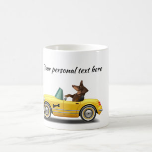 Dachshund Sport Voiture Conducteur Mug
