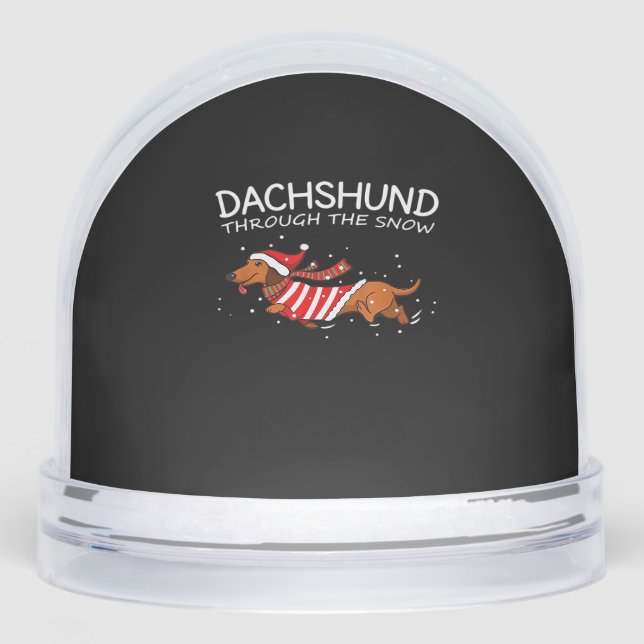 Dachshund Through The Snow Funny Dog Christmas Cla (Avant)