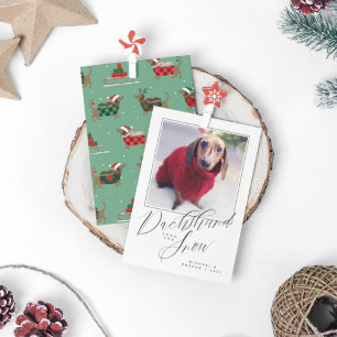 DACHSHUND THRU THE SNOW Ajouter votre photo