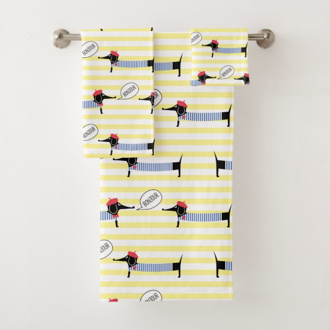 Dachshund Wiener Dog Bonjour (En situation)