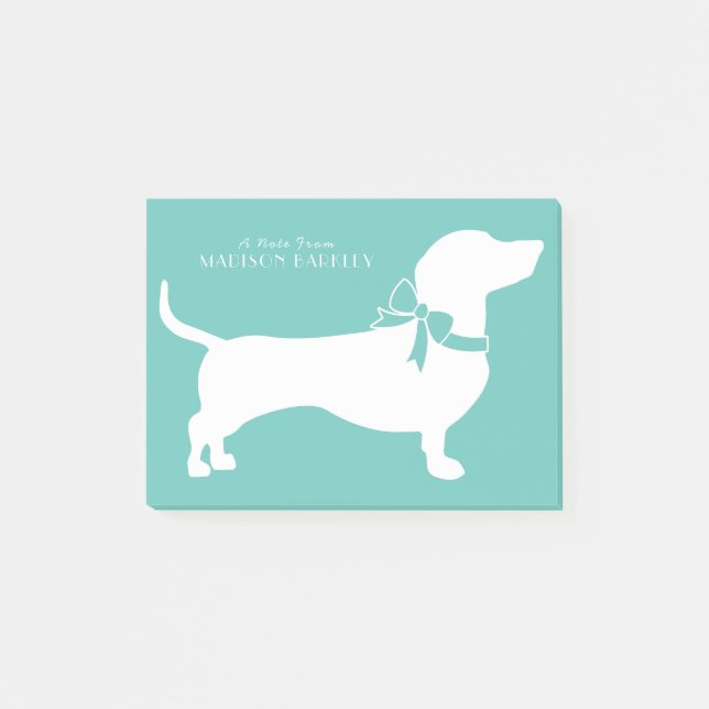 Dachshund Wiener Dog Puppy Post-it Notes (Devant)
