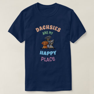 Dachsies HEUREUX T-shirt KiniArt