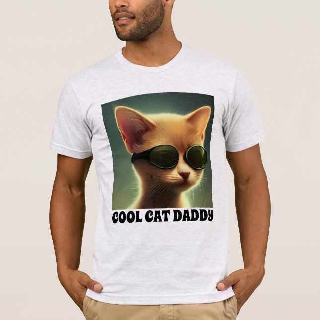 DAD COOL CAT T-SHIRTS TEE - SHIRTS (Devant)