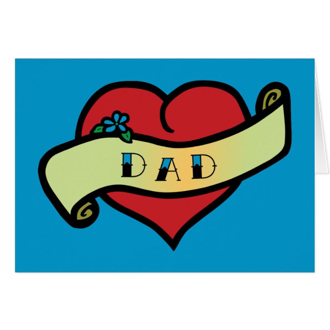 Dad Tattoo Heart (Devant horizontal)