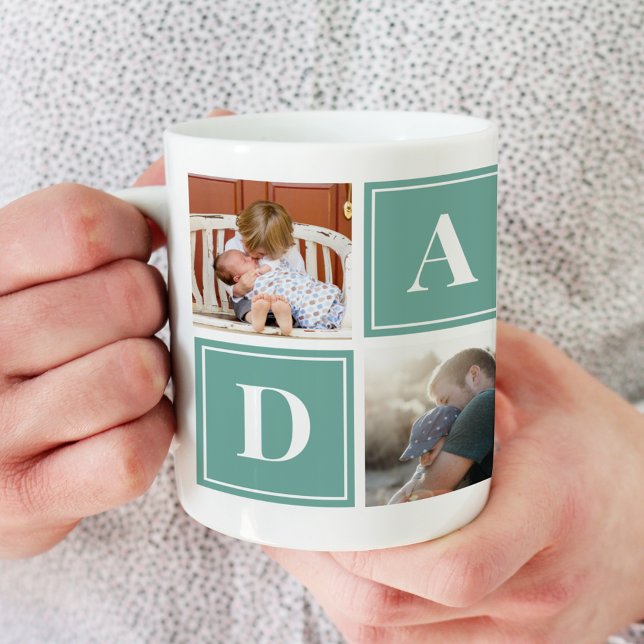 Dada Photo Collage Custom Giant Coffee Mug (Créateur téléchargé)