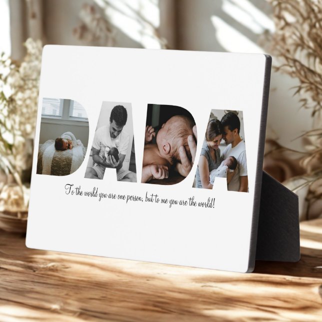 Dada Photo Collage Plaque de Fête des pères (Créateur téléchargé)