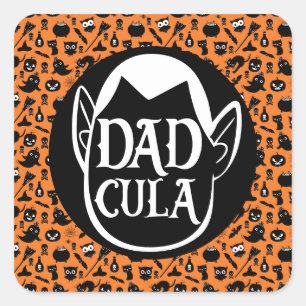 Dadcula...Fun Halloween citation Sticker