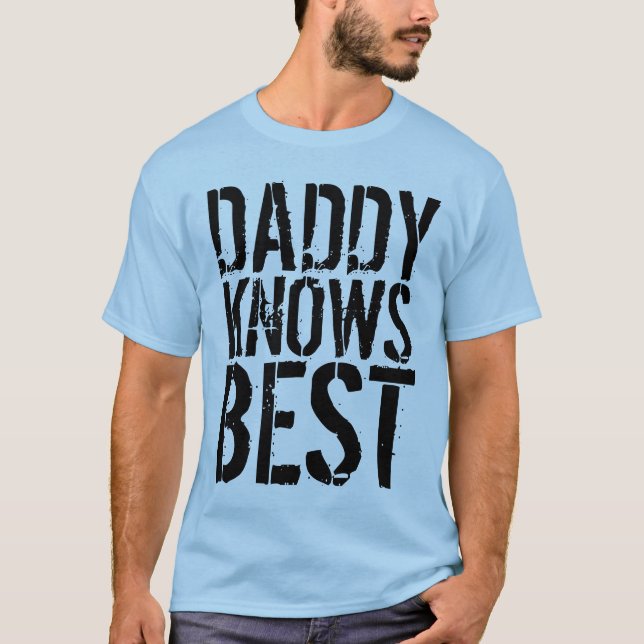 DADDY CONNAÎT LES MEILLEURS T-Shirts Hommes Vintag (Devant)