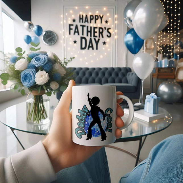 Daddy Cool Disco Dance Fête des pères café Mug (Créateur téléchargé)