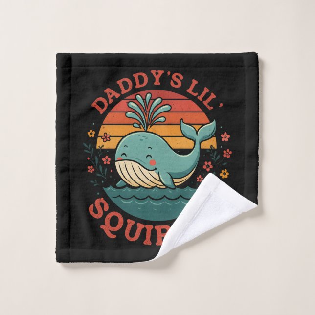 Daddy Little Whale (Gant de toilette)