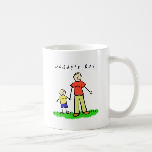 Daddy & Me Mug (blond avec titre) (Droite)