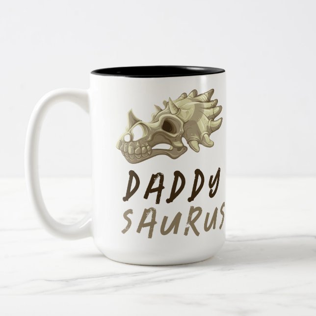 Daddy Saurus Dinosaur Mug (Gauche)