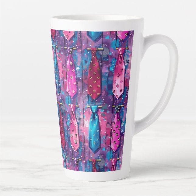 Daddy's Tie Collection Large Ceramic Latte Mug (Droite)