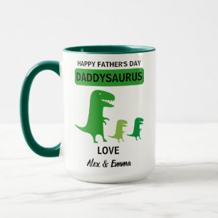 Daddysaurus Mug, Mug Fête des pères personnalisée