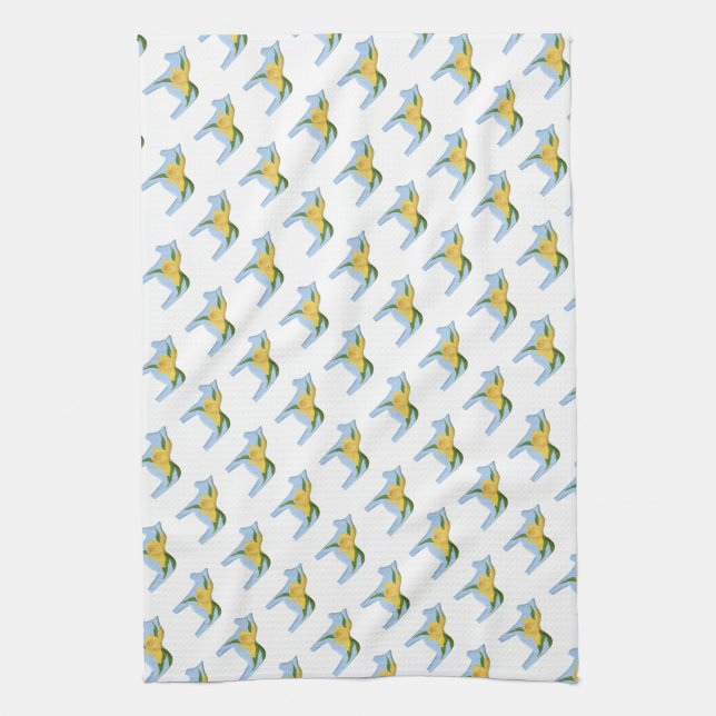 Daffodil Dala Horse MoJo Serviette de cuisine (Vertical)