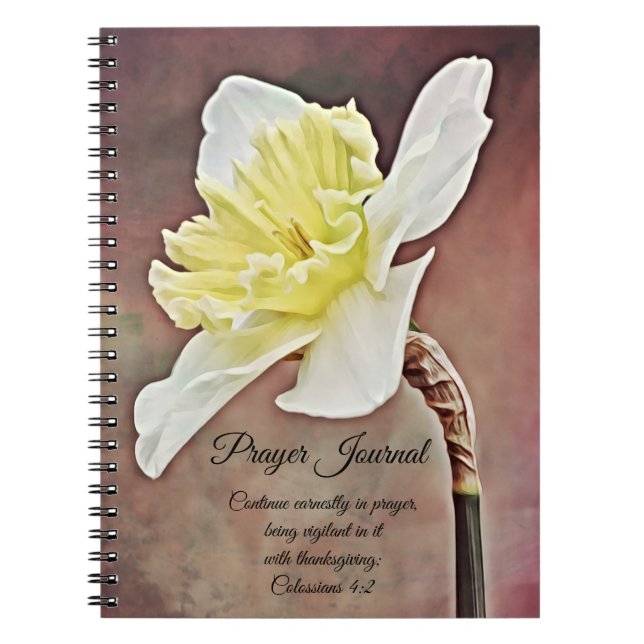 Daffodil Flower Art Prayer Journal (Devant)