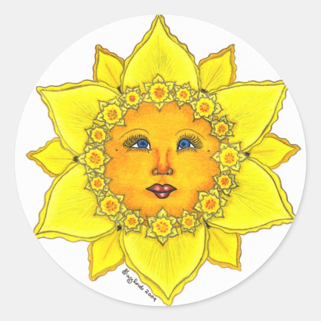 Daffodile ensoleillé - Stickers (Devant)