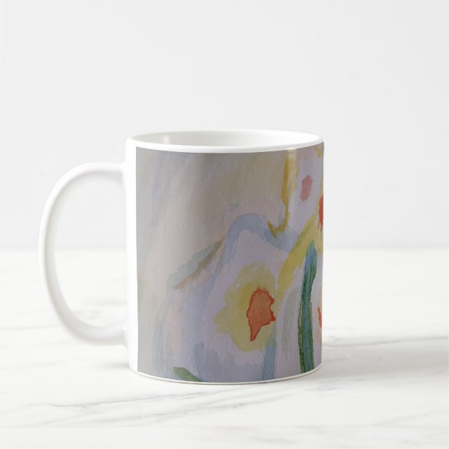 Daffodiles Abstraits Mug (Gauche)