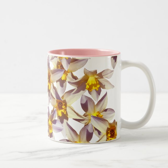 Daffodiles du printemps Mug photo florale (Droit)