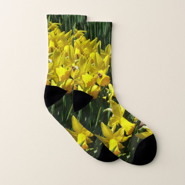 Daffodiles Jaunes I Fleurs De Printemps Cheveux (Paire)