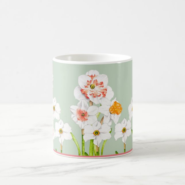 Daffodiles sur une Mug (11 oz.) (Centre)