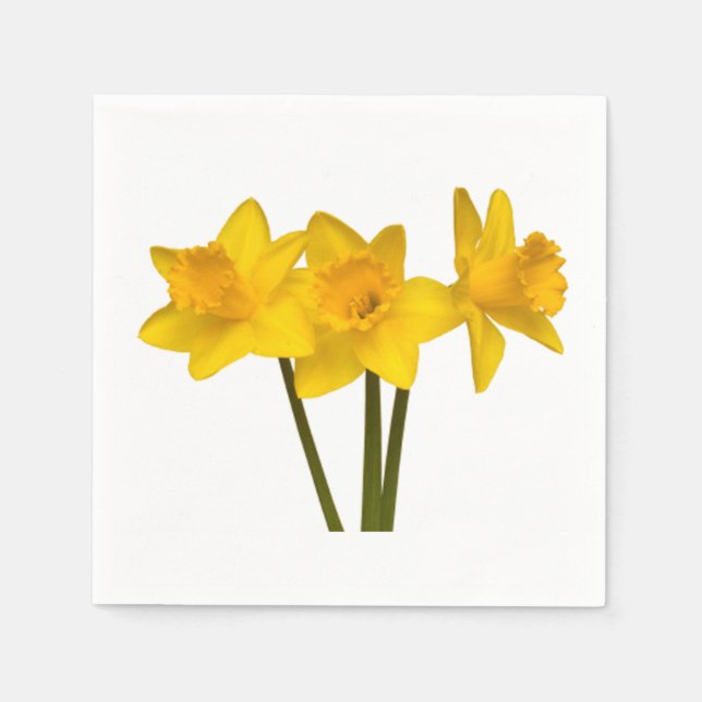 "Daffodils" serviettes en papier design (Devant)