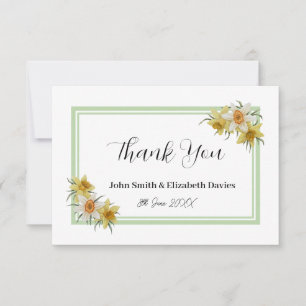 Daffodique Carte de remerciements