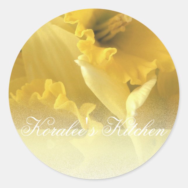 Daffodiques 1 bocal d'épices étiquettes (Devant)