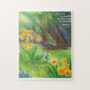 Daffodiques avec Écriture Puzzle chrétien