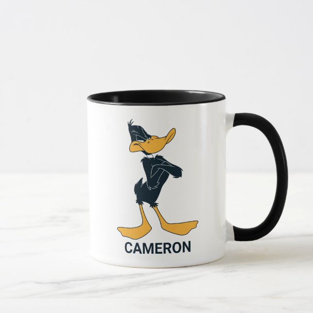 DAFFY DUCK™ personnalisé avec Mug croisé d'armes (Droite)