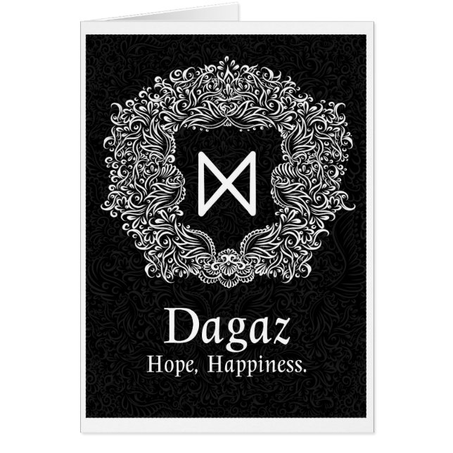 Dagaz /Happiness/ Version noire (Devant)