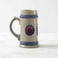 dahlia macro tasse rose et violet