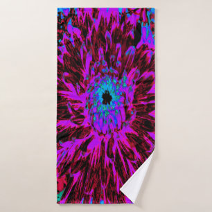 Dahlia rouge, violet et noire