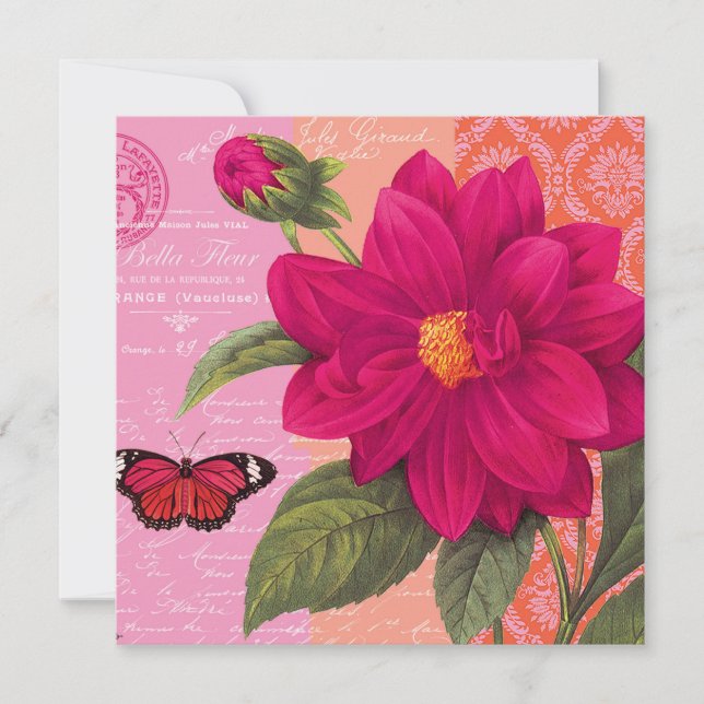 dahlia vintage moderne (Devant)