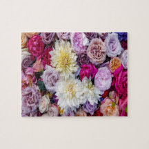 Dahlias Fleurs & Roses Jigsaw Puzzle
