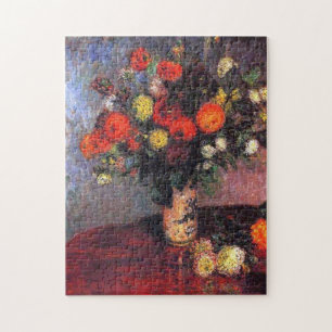 Dahlias par Claude Monet Puzzle