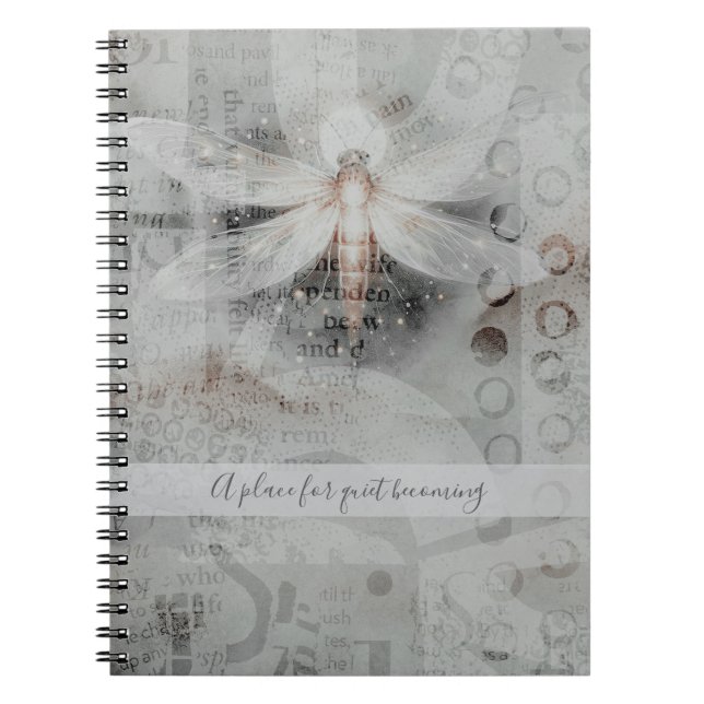 Daily Journal Dreamy Dragonfly Thoughts and Words (Devant)