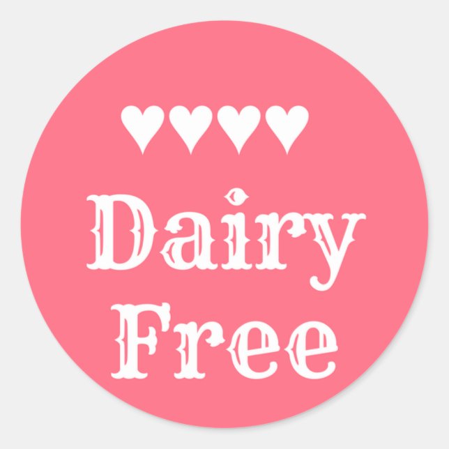 Dairy Free sticker (Devant)