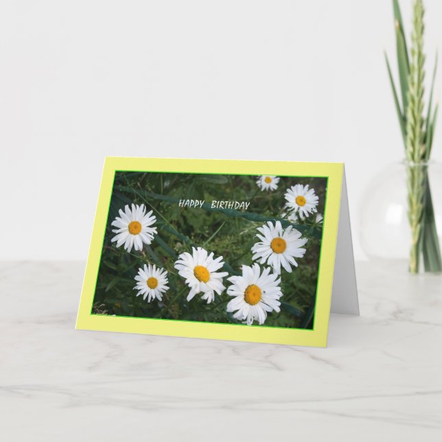 Daisées d'été Carte d'anniversaire (Devant)