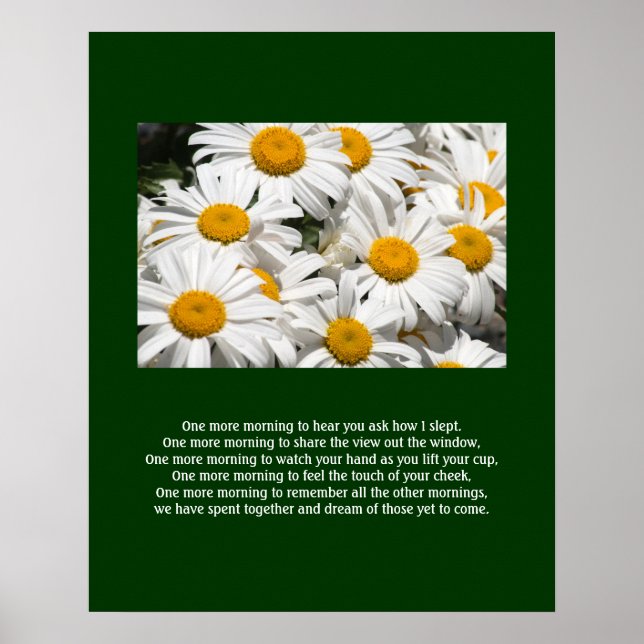 Daisées et Poème Poem Poster (Devant)