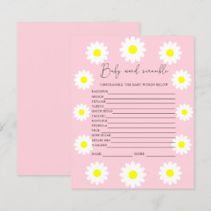 Daisées - Rubrique de mots   Jeu Baby shower