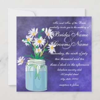 Daisies d'été Invitations de mariage