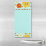 Daisies Fleurs roses Liste d'épicerie personnalisé<br><div class="desc">Faites vos listes d'achats en style avec ce bloc-notes personnalisable d'épicerie. Modifiez le texte en fonction de vos besoins. Consultez mon magasin pour en savoir plus !</div>