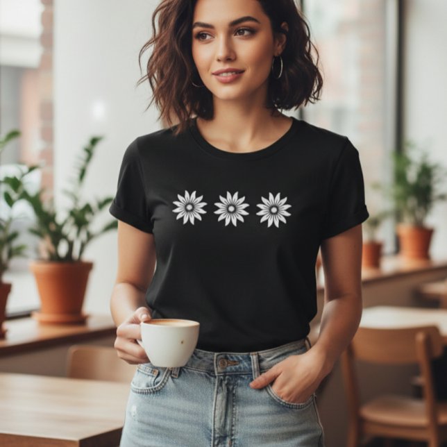 Daisies Flower Tshirt Flowers, Women's Oversized (Créateur téléchargé)