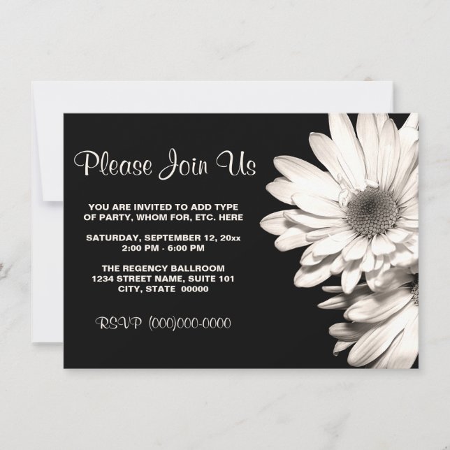 Daisies Invitations (Devant)