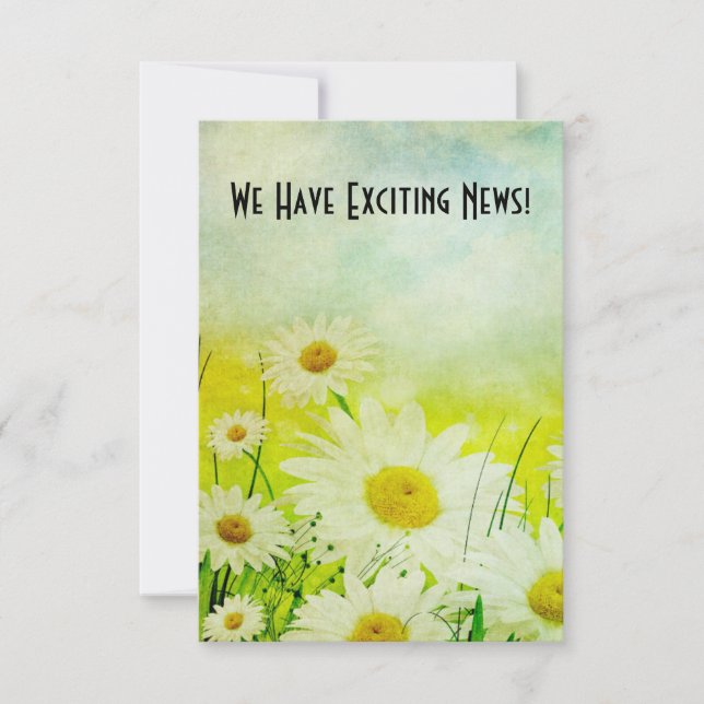 Daisis Vintage Enregistrer La Date (Devant)