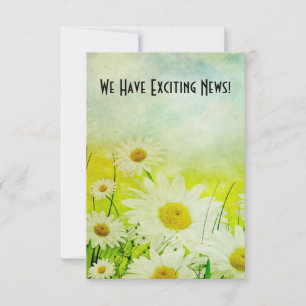 Daisis Vintage Enregistrer La Date