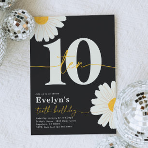 Daisy 10e anniversaire Invitation
