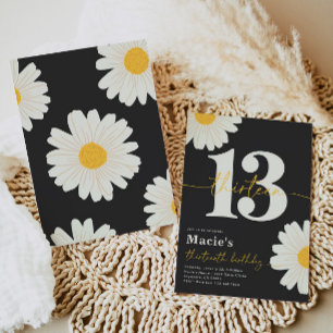 Daisy 13e anniversaire Invitation